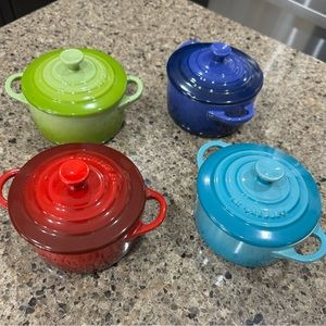 LaCreuset  colorful ramekins. Set of four.